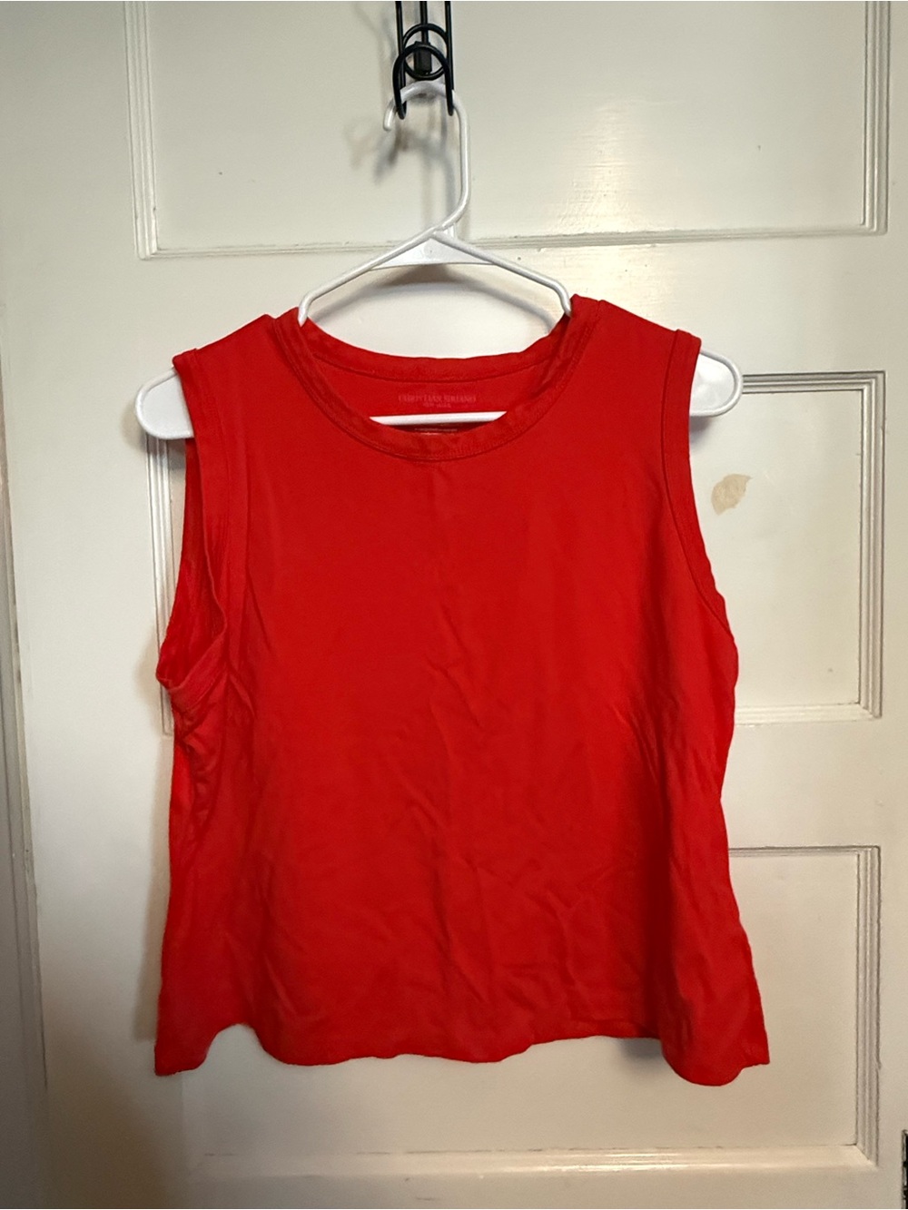 Christian Siriano red very soft sleeveless top in XL #christiansiriano